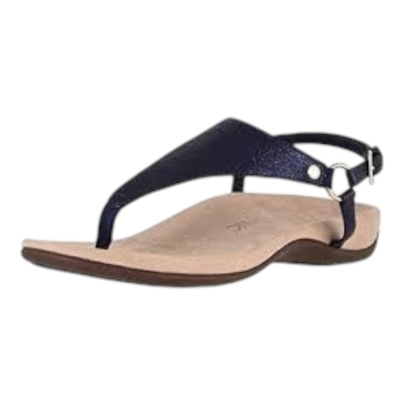 Vionic leather sandal. Blue metallic. Sz 8. Eu 39 - Picture 3 of 16